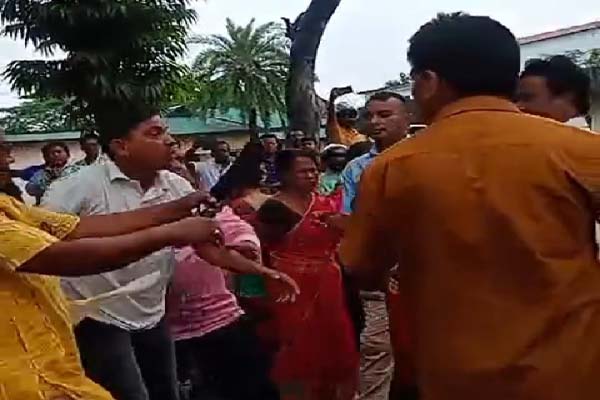 panchayat polls tripura left front candidates attacked during nomination submission
