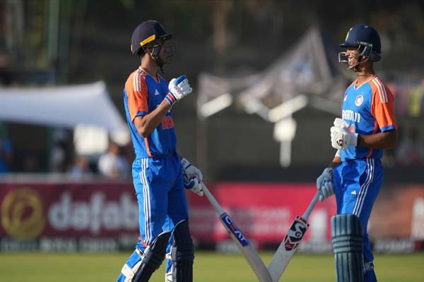 india beats zimbabwe by 10 wickets in t20 series- takes 3-1 lead