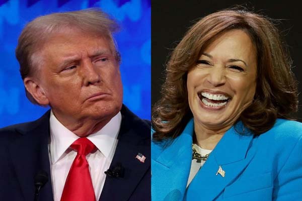 kamala harris can give a tougher fight to donald trump survey