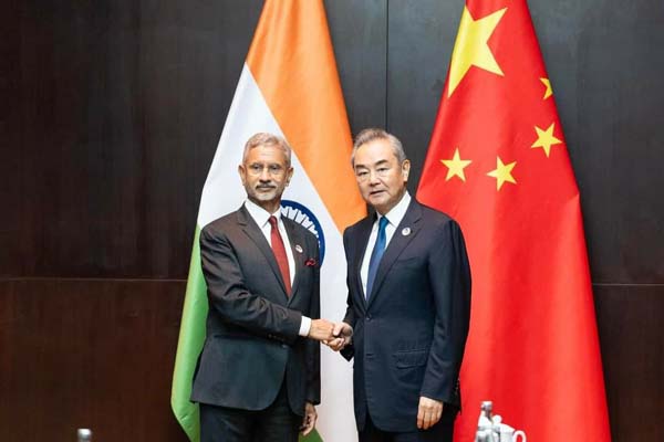 respect lac eam jaishankar to his chinese counterpart in laos