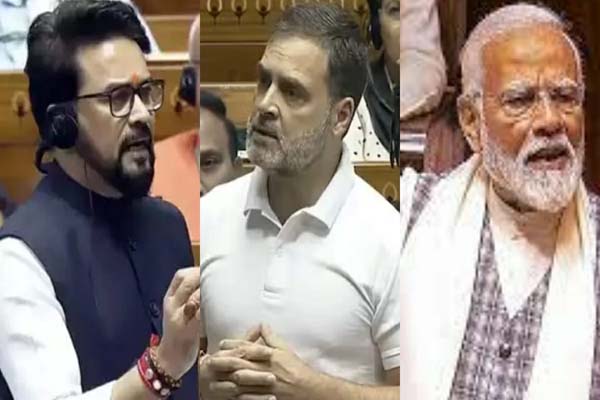 opposition attacks pm as he backs anurag thakurs speech on caste