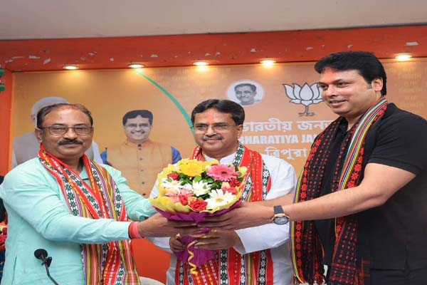 continue the winning trend  tripura cm manik saha to party workers