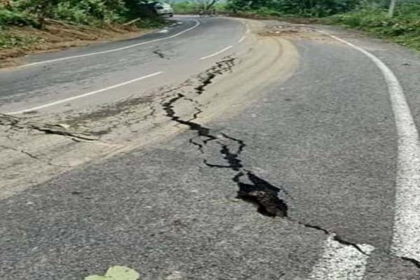 cracked vehicle movement yet to begin on assam-agartala nh