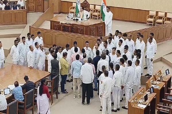 smc issue opposition walks out from the assembly  demanding jpc probe