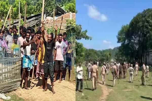 two killed as mob attacks team that went to remove encroachment in assam- two killed in police firing