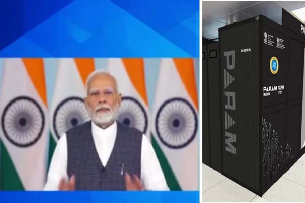 pm modi launched 3 param rudra supercomputers