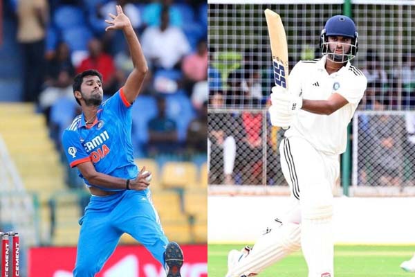 ind vs nz washington sundar joins team india for 2nd 3rd test