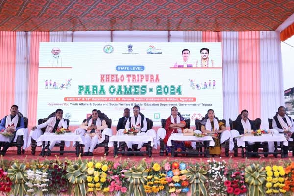 cm inaugurated khelo tripura para games 2024 in agartala