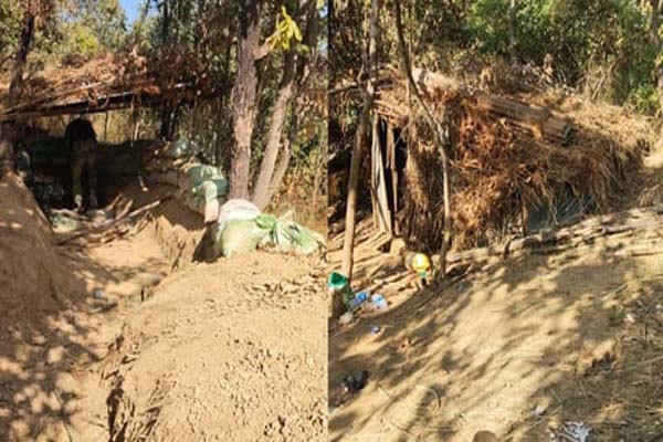 manipur four bunkers of militants destroyed by force