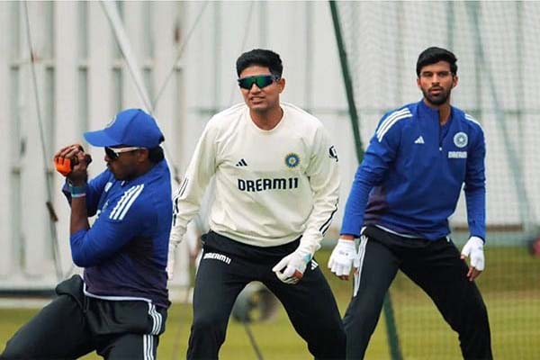 england tour team india captain shubman gill and other players of the team starts practice