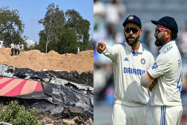 ahmedabad plane crash rohit sharma virat kohli become emotional