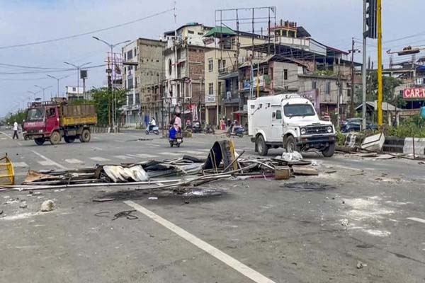 violence erupts again in manipur kuki woman dies amid firing in churachandpur