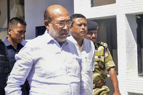 political stir in manipur biren singh writes letter to governor- mentioned law is being tampered