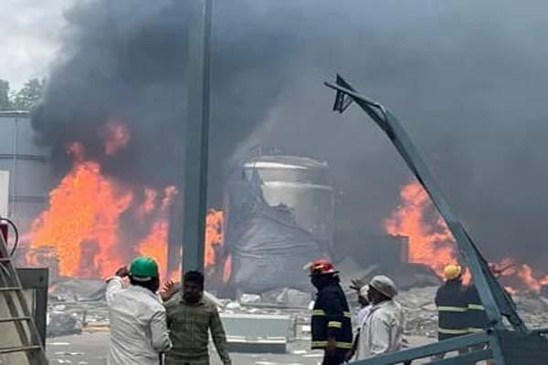 explosion in telangana chemical factory 12 workers killed