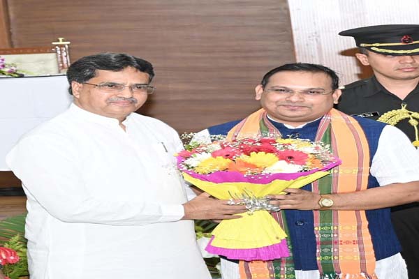 tripura kishore barman the bjp mla takes oath as minister