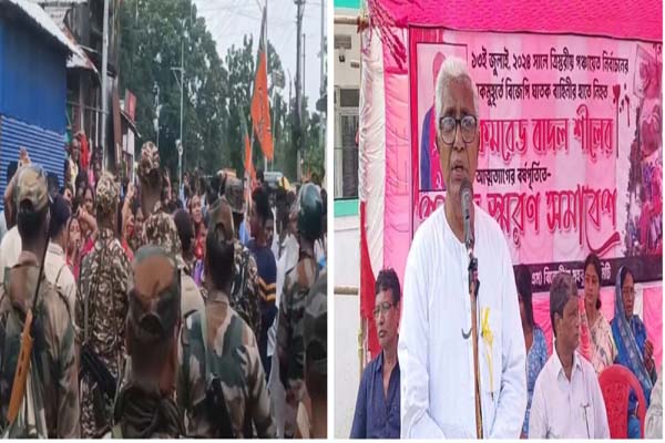 tension high in belonia over former cm manik sarkar meeting