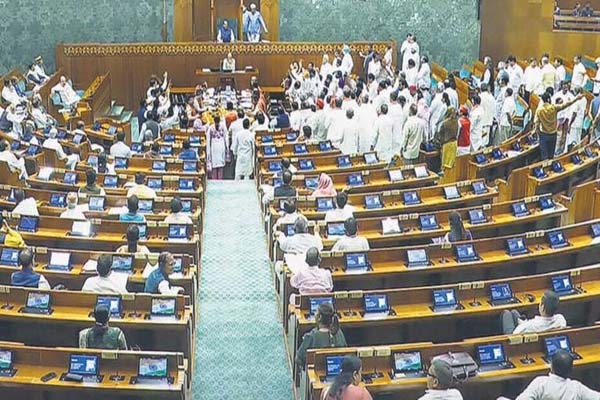 monsoon sessions third day opposition to make pm modis uk visit as an issue