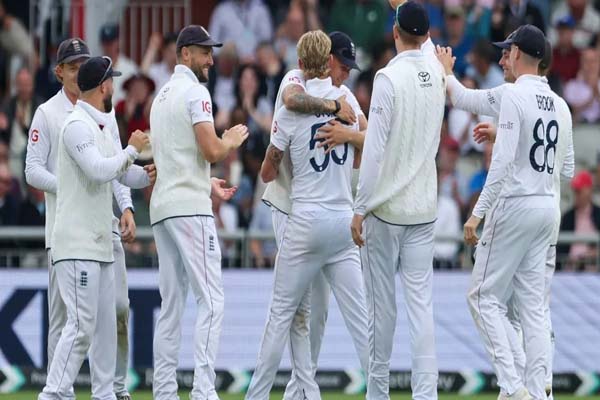 ind vs eng manchester test english openers made century partnership india all out for 358 runs