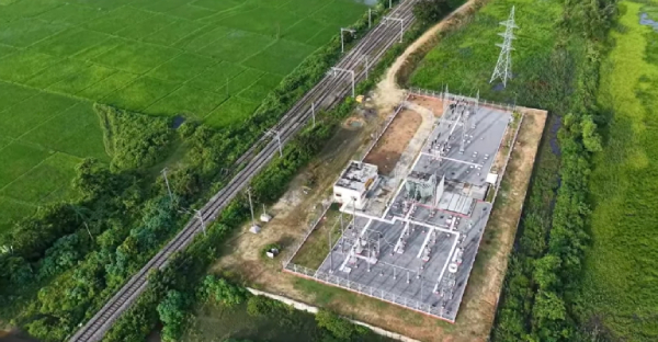electrification of 271 km railway line completed  in tripura