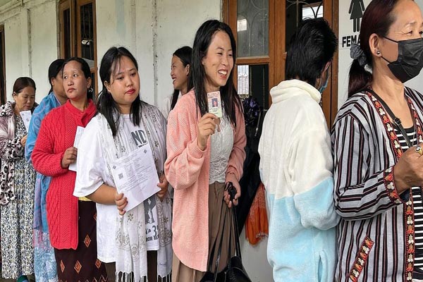 74 voter turnout in arunachal re-poll