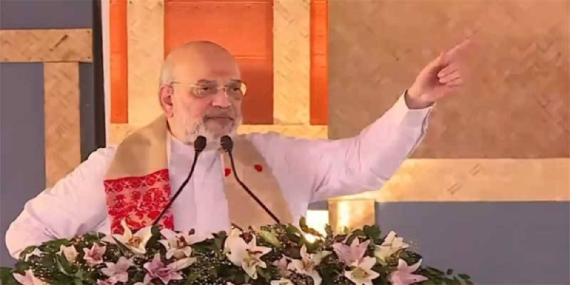 amit shah reaffirms bjp’s commitment to making assam free of infiltrators
