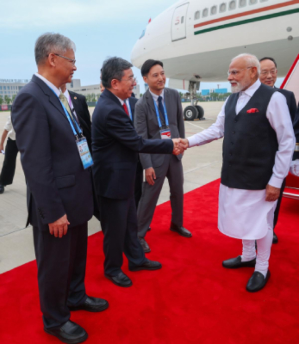 pm modi reached china after 7 years- to attend sco summit