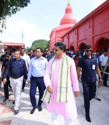 tripura ready for pm modi’s mata bari inauguration- inspects cm