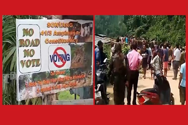 ls poll second phase vote boycotted in several places in tripura