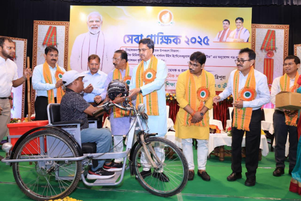 cm saha 100 id drive for divyangs in tripura