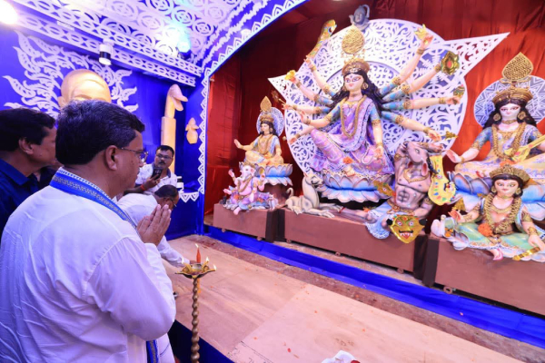 from governance to goddess manik saha’s festive touch inspires tripura