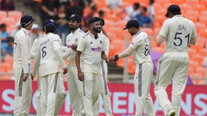 mismatch in motera india on top after day 1 against west indies