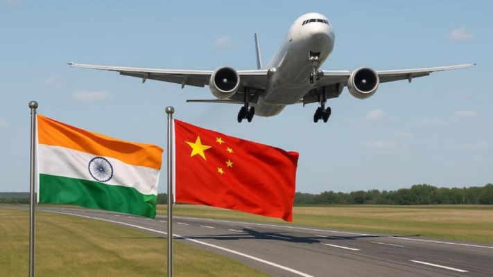 direct india–china flights back from late october