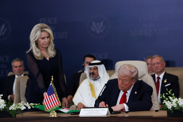 trump signs gaza peace deal hamas returns bodies of hostages