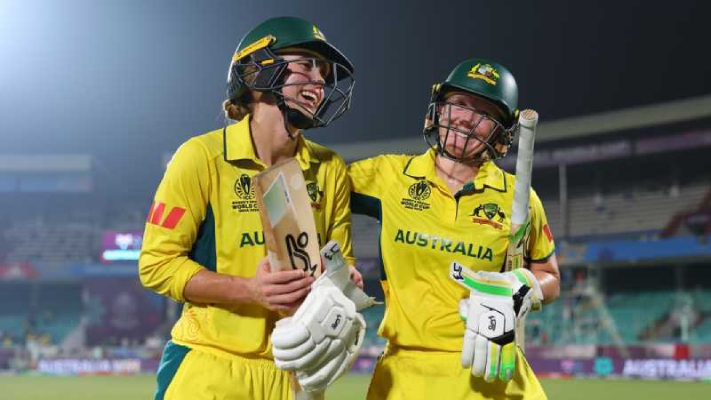 australia crush bangladesh seal wc semifinal spot