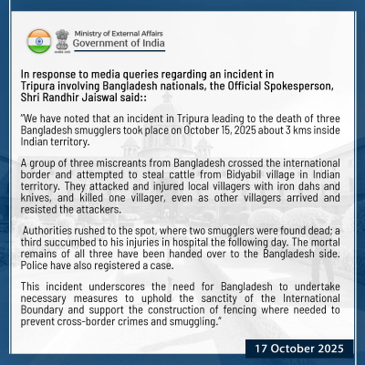 india calls for fencing after tripura border violence
