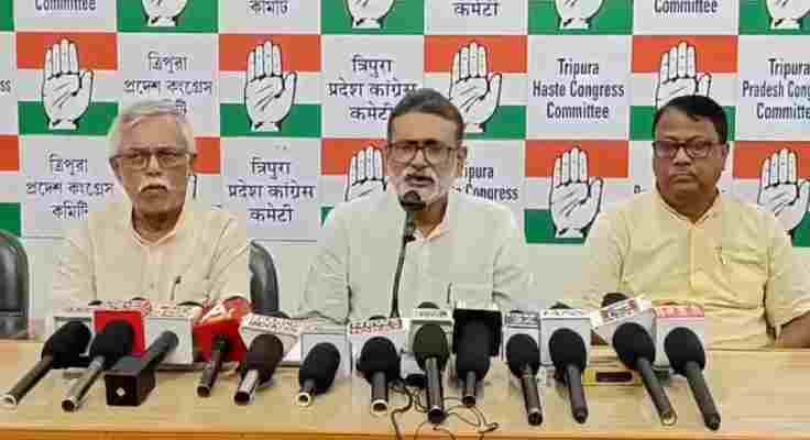 tpcc slams bjp over voter deletions in tripura