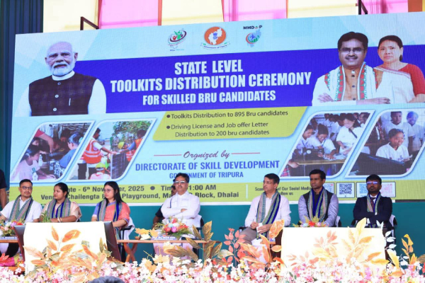 cm saha unveils projects skill mission for brus