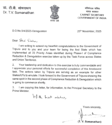 tripura achieves all 23 priority areas sets national mark