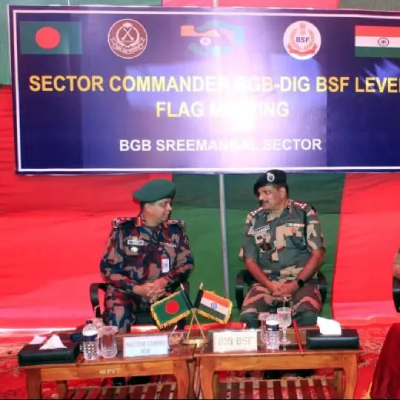 bsf–bgb hold coordination meet at manughat border