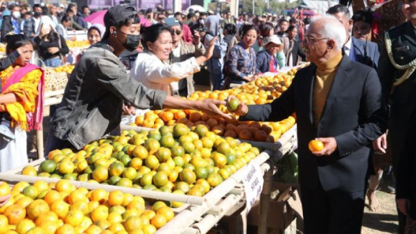 manipur governor opens state-level orange festival