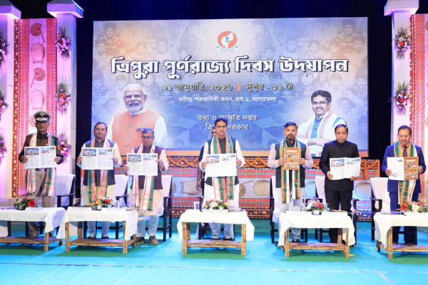 statehood day cm saha calls for building ‘new tripura’