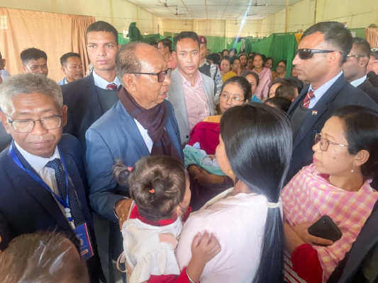 manipur cm visits violence-hit jiribam