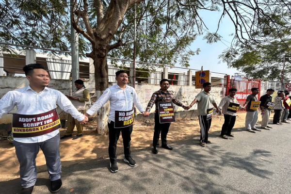 ttaadc elections fuel kokborok script debate