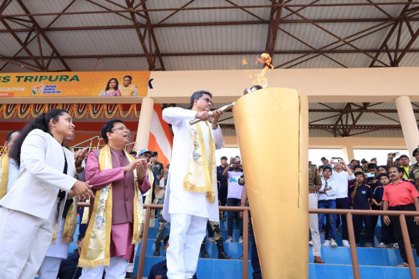 tripura state games launched by cm dr manik saha