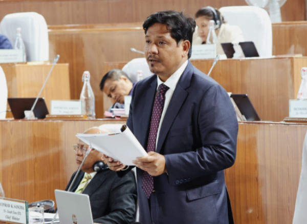 conrad k- sangma tables ₹32023 cr meghalaya budget