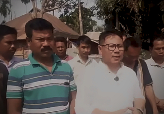 bomb hurled at tipra worker before ttaadc polls