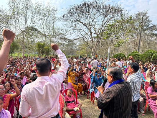 ratan lal nath holds adc poll strategy meet