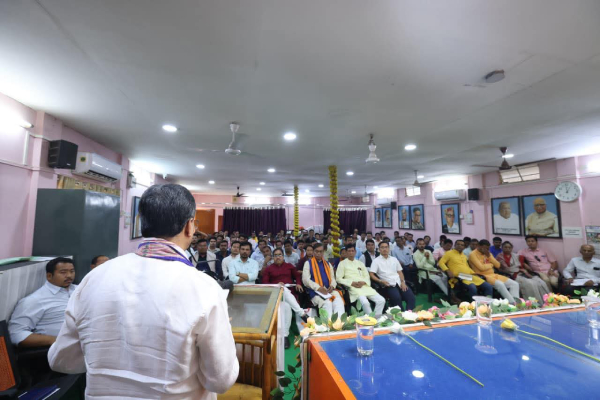 bjp holds key meeting in agartala for adc elections