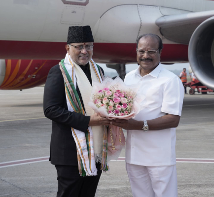 2 day visit vice president c p radhakrishnan arrives in tripura