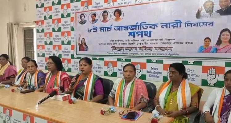 tripuea mahila congress slams bjp over rising crimes against women